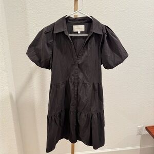 Brochu Walker Gray Havana Mini button up dress size small